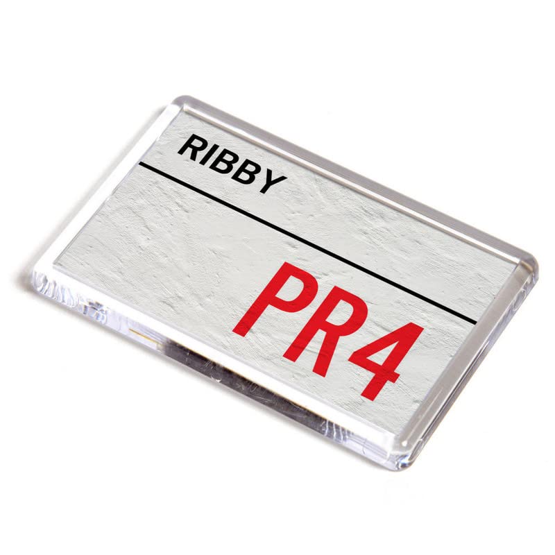 FRIDGE MAGNET - Ribby PR4 - UK Postcode