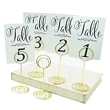 Generic 10 Pack Table Number Holder, 3.3 inches, Picture Holders for Tables, Table Card Holders for Wedding Table Numbers, Table Number Stands, Table Sign Holders