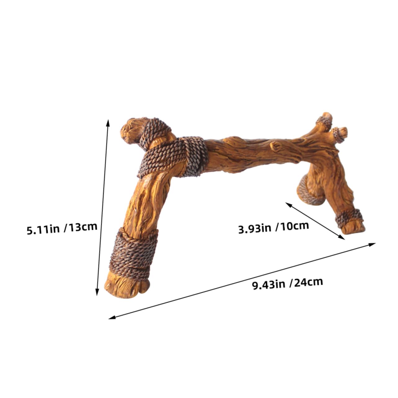 balacoo Reptile Wood Snake Decor Realistic Branches for Terrarium Landscape Easy Maintenance