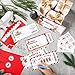 Tenare 48 Sets Christmas Voucher Coupon Blank Christmas Gift Coupon Card Gifts Certificate Book with Red Envelope Sticker for Business Experience Gift Giving Xmas Party Customer Patron Redeem, 4 x 9''