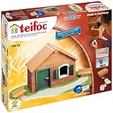 Teifoc TEI 51 Steinbaukasten - Haus mit Dachplatte, Multicolor