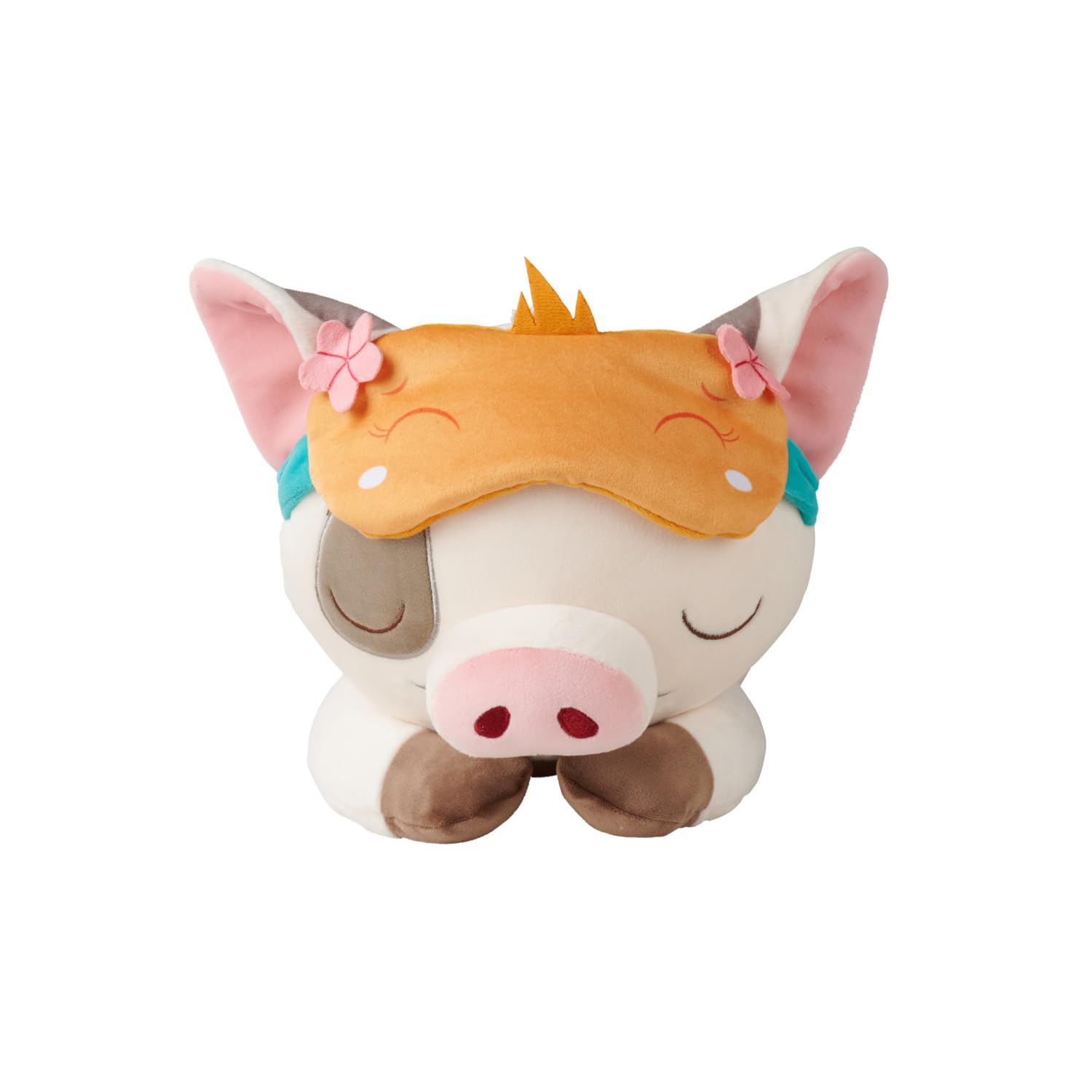 Simba Oficjalny pluszak Disney Snuglets Wellbeing Pua 40 cm – miękka pluszowa maseczka do spania waży 1500 g