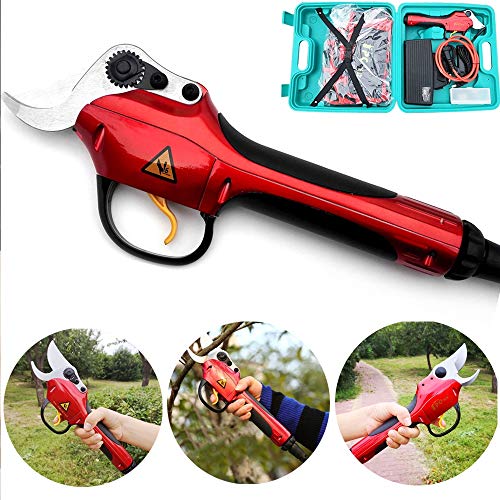 Preisvergleich Produktbild HWJF Elektrische Gartenschere, kabellose wiederaufladbare 220V-Schere Elektro-Schneidwerkzeug Garten Obstbaum Veredelungsschere 30mm (1,2 Zoll) Durchmesser