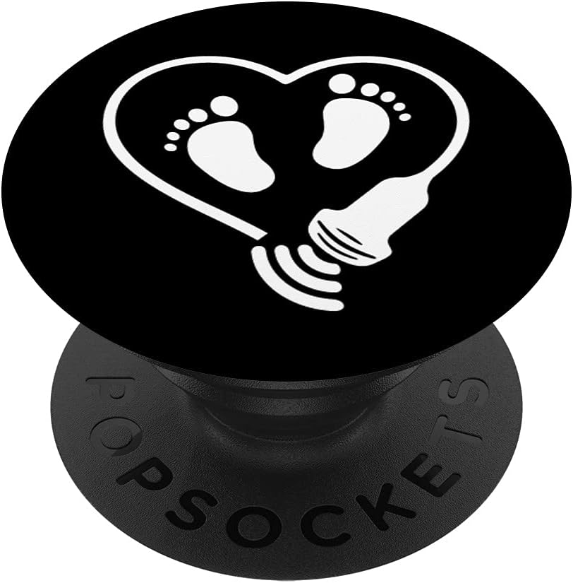 Cute Pregnancy & Obstetrics Sonographer Ultrasound Tech PopSockets Swappable PopGrip