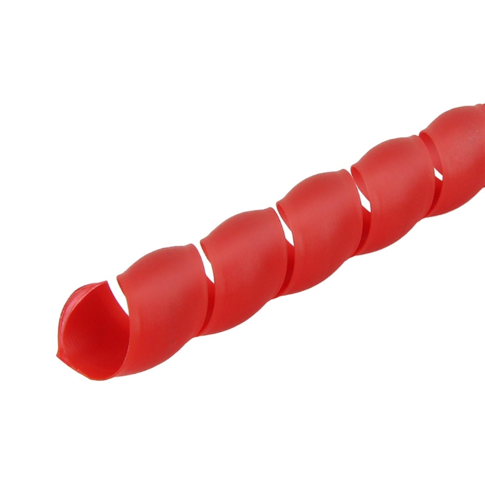 Avvolgicavo a spirale, 2 metri, 8 mm-40 mm, flessibile, manicotto avvolgicavo a spirale, organizzatore di linea, tubo di protezione for avvolgimento cavi, protezione for tubi(Red,ID 40mm)