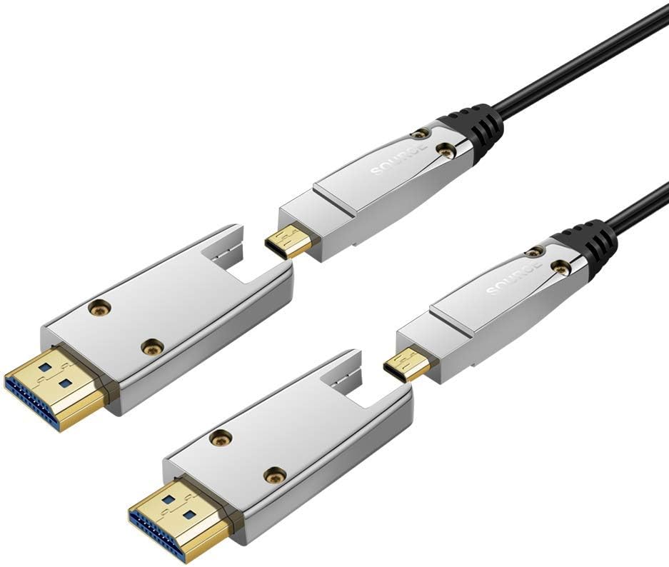 🛒 Crazy Deals CableCreation Fiber Optic HDMI 2.0 Cable,Dual Micro HDMI Male and Standard HDMI Male Connectors 2-1 Connector Cable High Speed 18Gbps, 4K HDR, 3D, for Tablets, Cameras and Camcorders ,10M Best Cyber Monday 🔥 CableCreation Fiber Optic HDMI 2.0 Cable,Dual Micro HDMI Male and Standard HDMI Male Connectors 2-1 Connector Cable High Speed 18Gbps, 4K HDR, 3D, for Tablets, Cameras and Camcorders ,10M