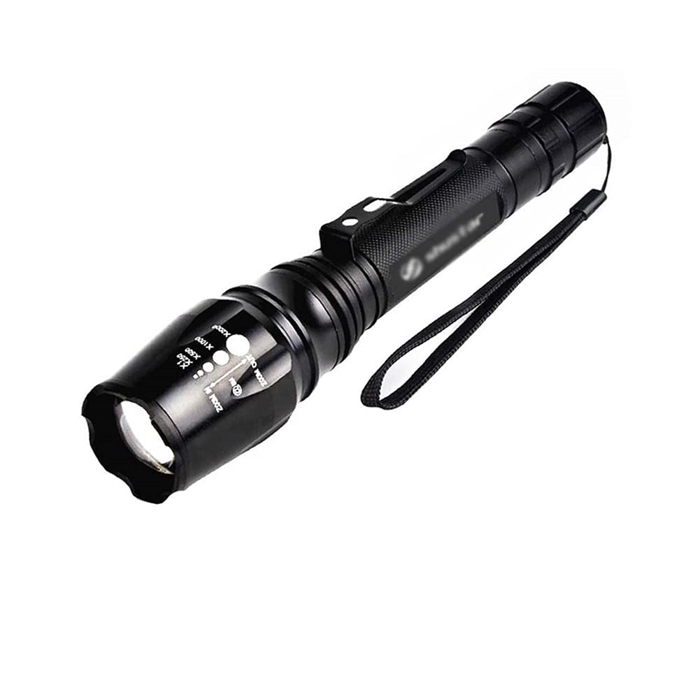 Cadena de Luces Linterna LED Brillante Antorcha con Zoom 5 Modos de iluminación Iluminación Exterior Utilizada para Aventuras de Campamento, Paseos nocturnos de Caza Iluminación de festivale