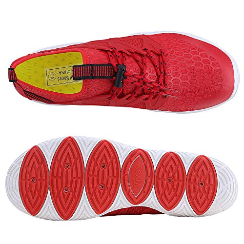 Image of MAYZERO Water Shoes Men Women Swim Surf Shoes Beach Pool Shoes Wide Toe Hiking Aqua Shoes Winter House Slippers