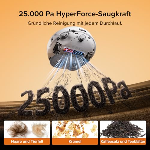 roborock Qrevo Edge 2 Saugroboter mit Wischfunktion, 25.000Pa Saugkraft – Ansicht 2
