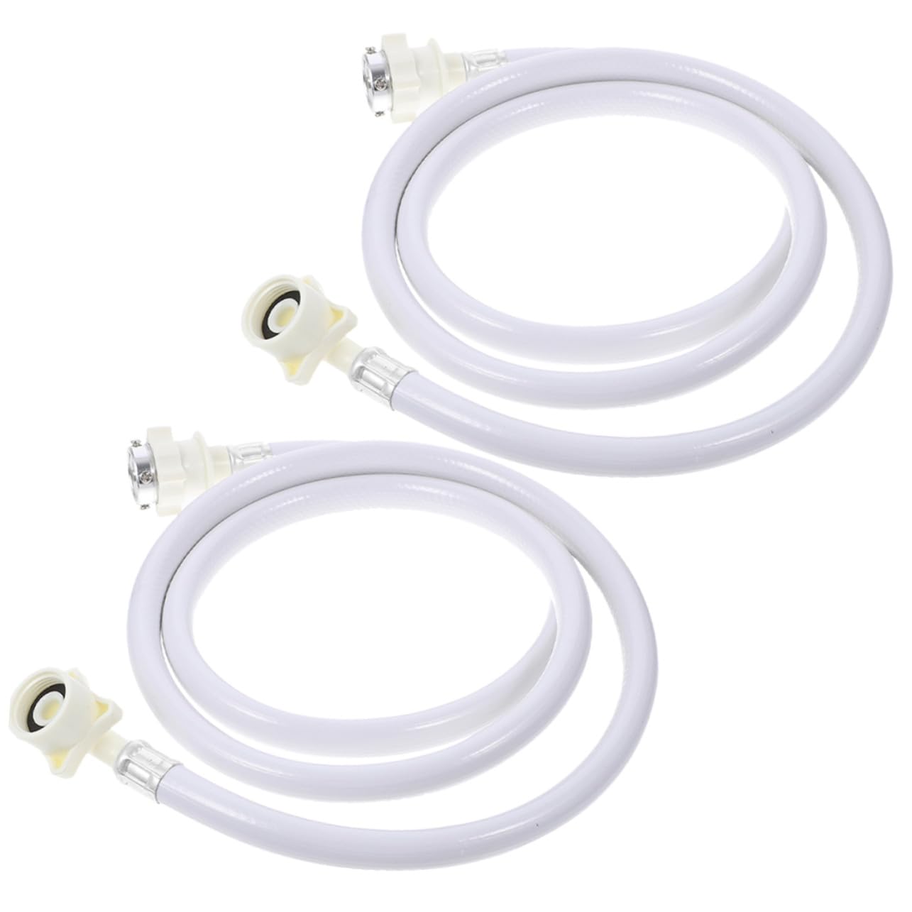 LIFKOME 2 pièces Tuyau Alimentation Machine à Laver PVC Mètres avec Raccord Fileté pour Machine à Laver Automatique Facile à Installer sans Fuite