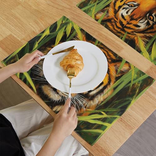 Sets de table lavables motif jungle tropicale 45 x 30 cm - 5