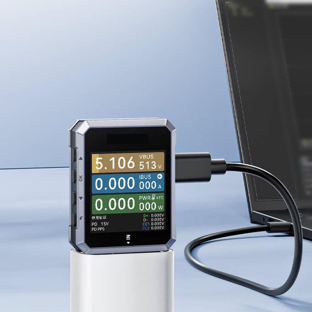 USB C Messgerät 240W für e-marker Chip Tester Digital USB C Messgerät