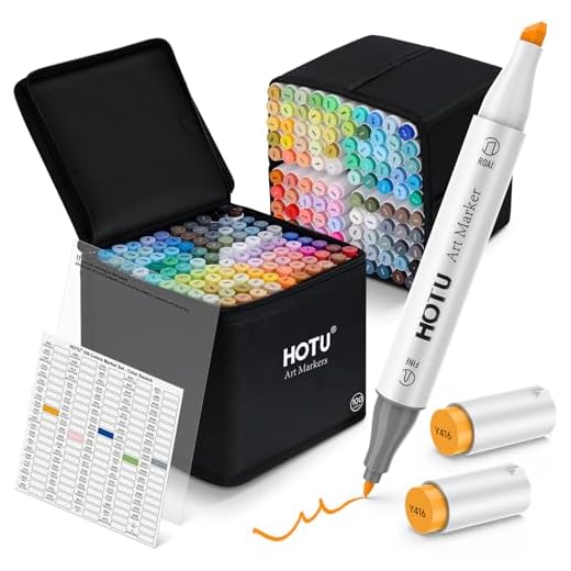 100 Vibrant Alcohol Markers with Dual Tips