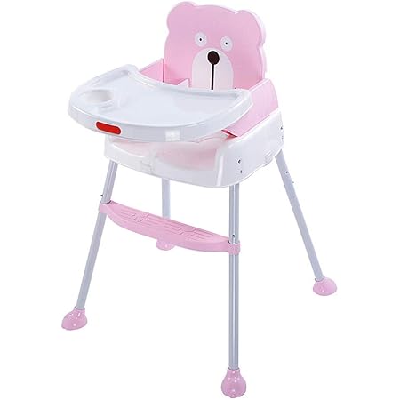 Amazon Maydolly メイドリ 多機能ベビーハイ ローチェア 子供ポータブルテーブル お食事椅子 6ヶ月から6才まで お食事 おやつ 離乳食 組立簡単 ピンク ハイチェア ベビー マタニティ 通販