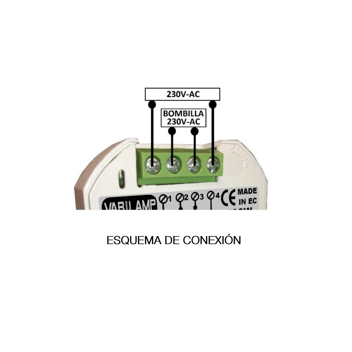A10. Aislador de doble polo que evita por completo encendidos residuales en LED o cualquier lámpara. 230VAC. 2000W Máx.