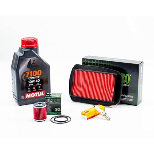 Kit Révision Filtres Bougies pour YAMAHA MT-125 de 2014 à 2019 - MTL 7100 10W40 1L