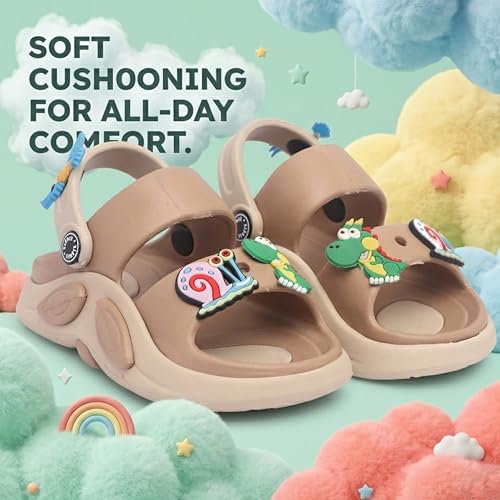 Image of Foot Trends Soft EVA Kids Sandals | Lightweight with Adjustable Strap | Soft Cushioning Sandals for Kids Boys and Girls