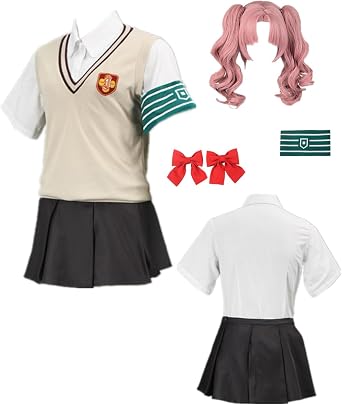 ZNZXYCOS Anime Movie Vest Shirt Short Skirt Womens School Uniform Halloween Costume