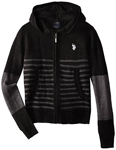 U.S. Polo Assn. Big Boys' Hooded Sweater Jacket