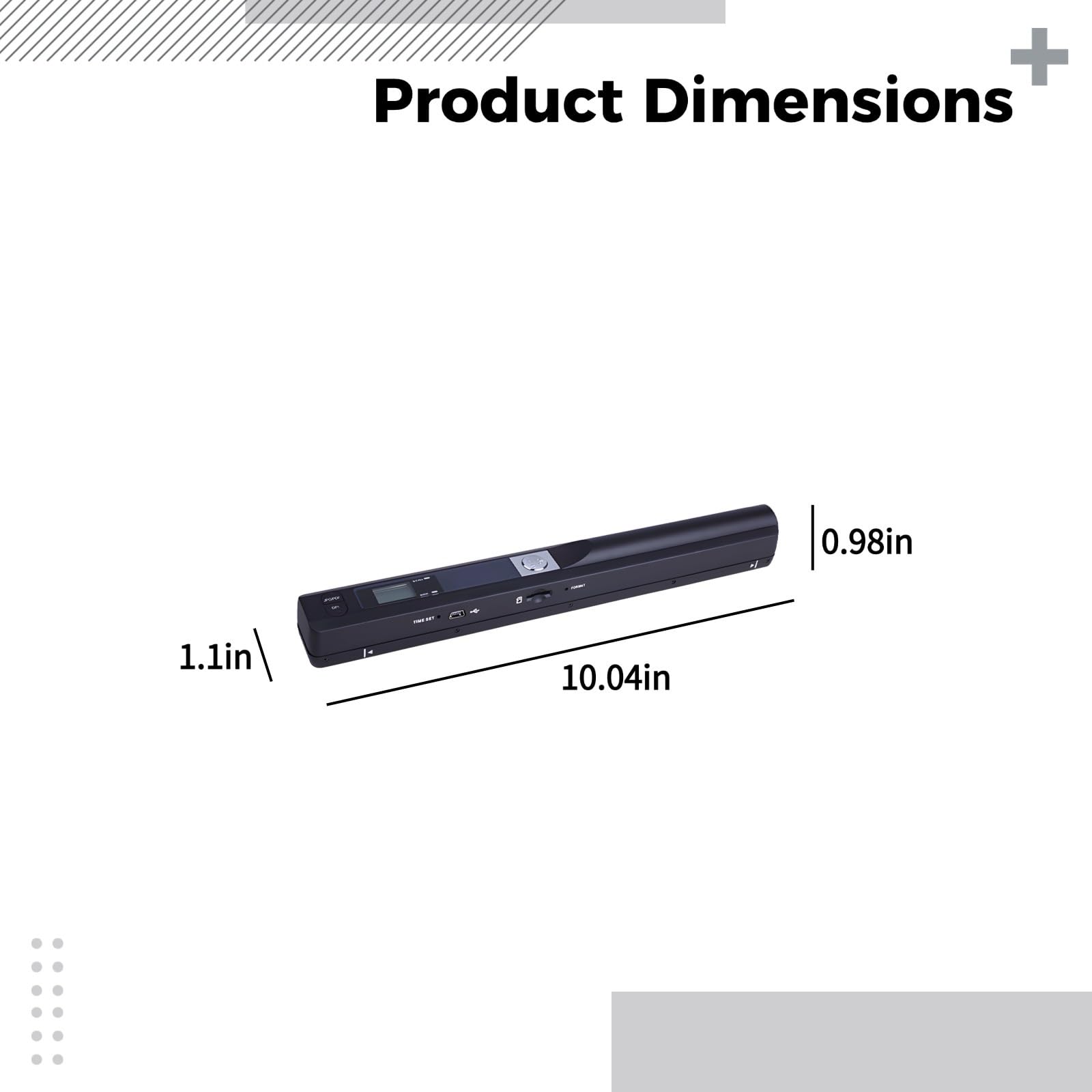 Scanner portatile, portatile, risoluzione superiore 900 DPI, documenti A4, foto, lettore di libri, JPEG/PDF, leggero, scheda di memoria da 16 GB inclusa per ufficio e casa