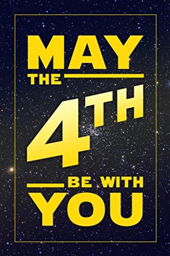 May The 4th Be With You Decorations Fourth Movie Party Poster Birthday Decor Cool Wall Art Print Poster 12x18