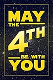 May The 4th Be With You Decorations Fourth Movie Party Poster Birthday Decor Cool Wall Art Print Poster 12x18