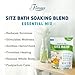 Hemorrhoid Treatment Sitz Bath Salt Natural Soaking Blend - Epsom Salt with Pure Essentials Oils for Fissure, Postpartum Care, Bartholin Cyst Treatment - Essential Mix for Self Care - 1 Pack - 14.1 oz