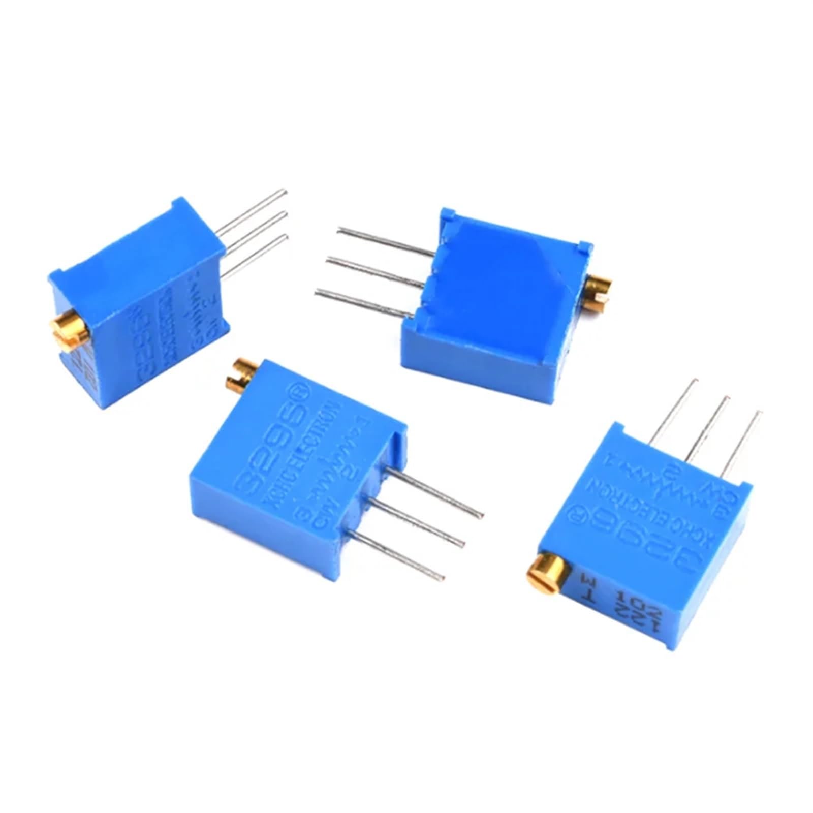 Kit résistance variable 3296W lot multi-valeurs de potentiomètres de précision pour circuit
