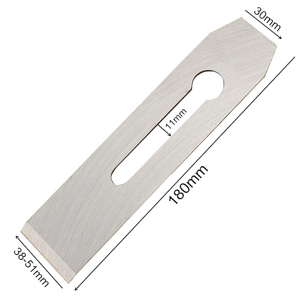 Cuchillo de hoja de cepillado para carpintería de 1 pieza, cuchillas de 38/44 / 51mm, filo de corte Manual para herramientas de mano de carpintero, artilugio, 38mm