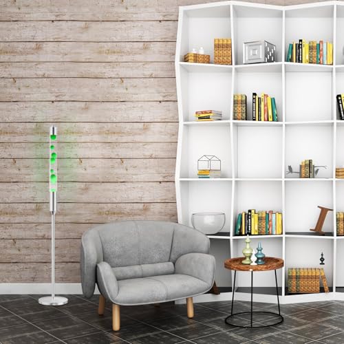 Image of Kyzfy 59-Inch Liquid Motion Lamp,Magma Lamp, Mood Relaxation Light，Suitable for Home Decoration,Office Decoration, Cafes,Bars,Etc (59IN(Silver))