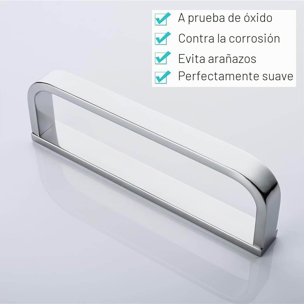 Anillo de Toalla Circular montado en la Pared de Acero Inoxidable, Soporte de Toalla de Mano de Lujo Cromado Pulido para Cocina y baño, Accesorios de Anillo de Toalla de baño