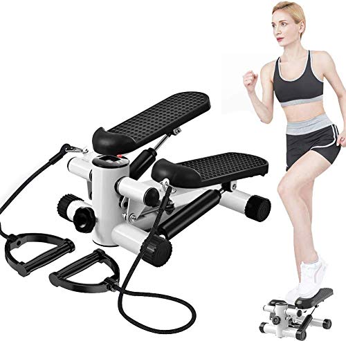 AVIAXO Fitness Stair Stepper for Women and Man,Mini Stepper Fitness Cardio Exercise Trainer,Height Adjustable StepperTwisting Machine,Stepper Exercises Equipment with Monitor and Resistance Bands