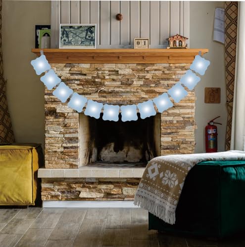 Image of 12 Pack Photo Garland Banner,Bridal Shower Decorations (4x4)