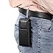 Cell Phone Waist Holder Men Compatible with Galaxy Z Fold 6/5/4/3/2/5G, Leather Mobile Phone Waist Belt Pouch Small Wallet Waist Belt Loop Holster with Carabiner Compatible with Huawei Mate X6/X5/XT
