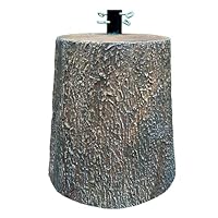MA MAISON Base Supporto per Albero di Natale da 150 a 240H CM – Effetto Tronco Realistico, Gancio Metallo, Supporto per Alberi, Decorazioni - Kit di Fissaggio (Effetto Tronco Ø35X41CM)