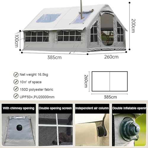 Carpa Inflable Familiar 6-8 Personas 10m2 Resistente 4 Estaciones miniatura 2