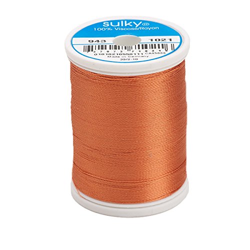 Hilo Rayon Sulky 850 yd 2-Ply 40wt Color Maple miniatura 1