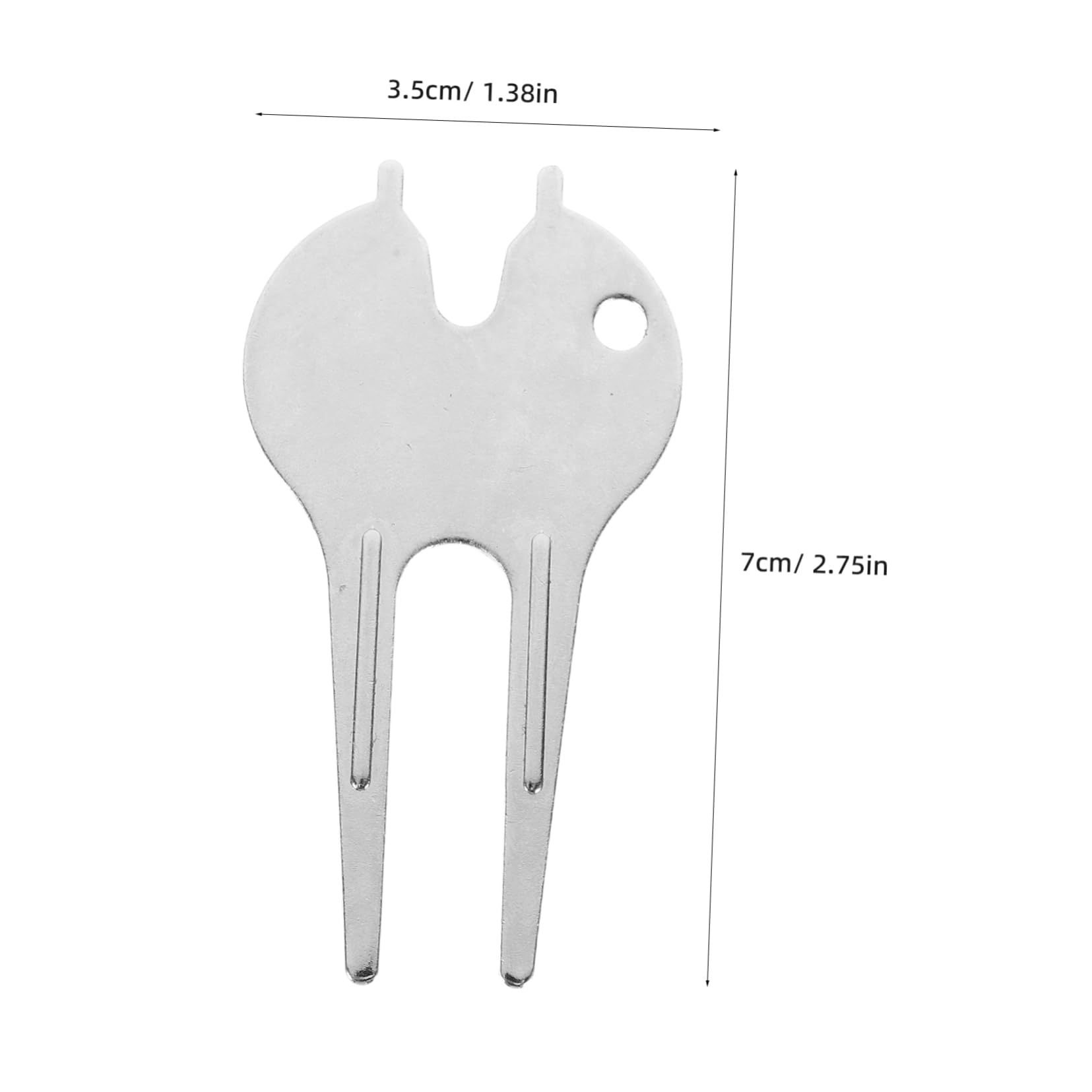 Parliky Golf Divot Fork Repair Tool 2 Pack Zinc Alloy Fork for Golfers Lightweight for On-Course Repair