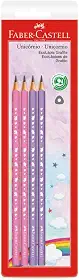 Faber-Castell SM/935UNI Unicórnio, EcoLápis Grafite, Kit com 4 lápis