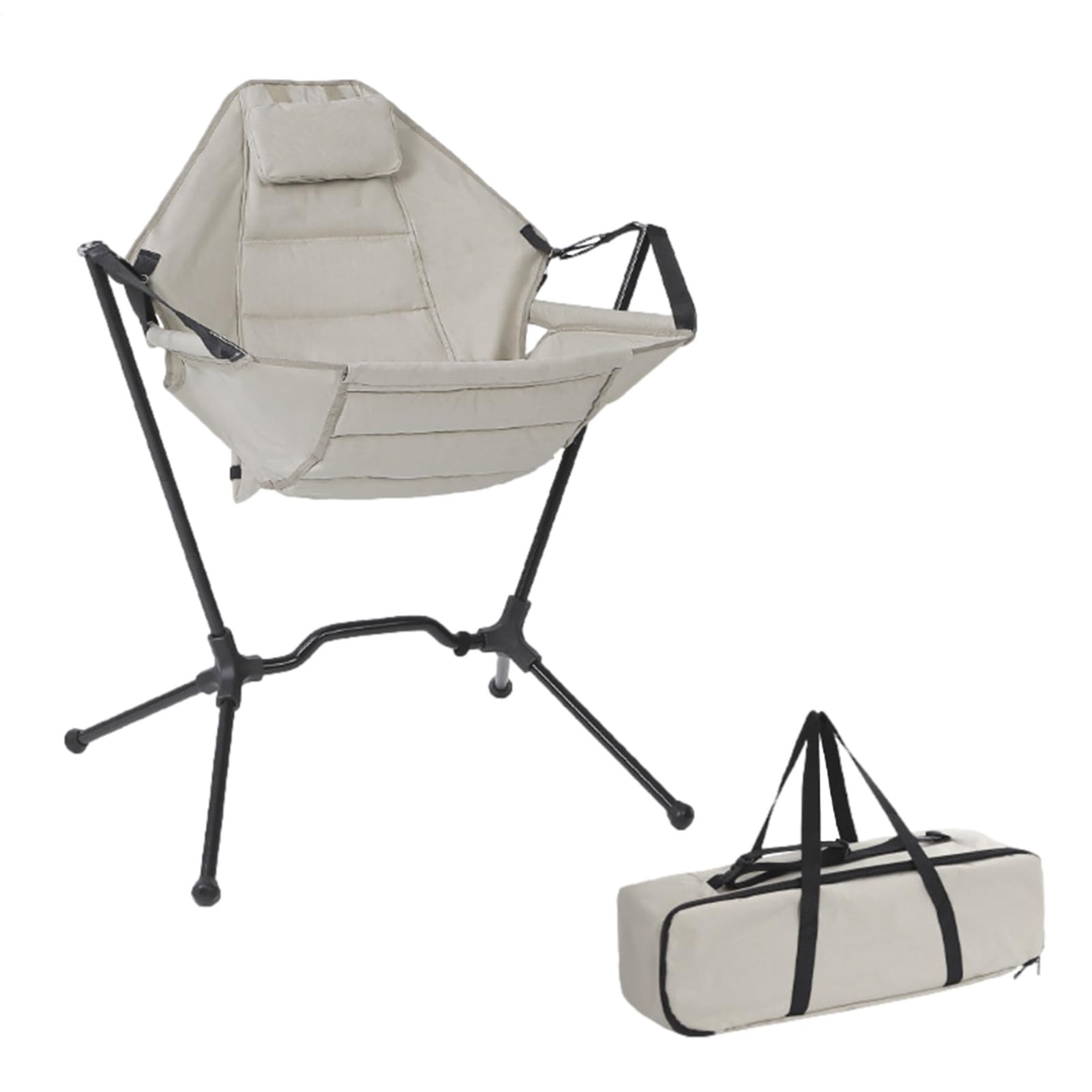 Chaise de camping pliable et transportable pour la plage et patio