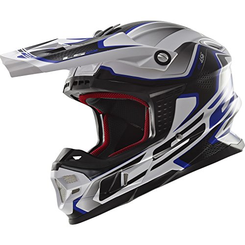 LS2 404566126S Casco, Misura S, Bianco/Blu