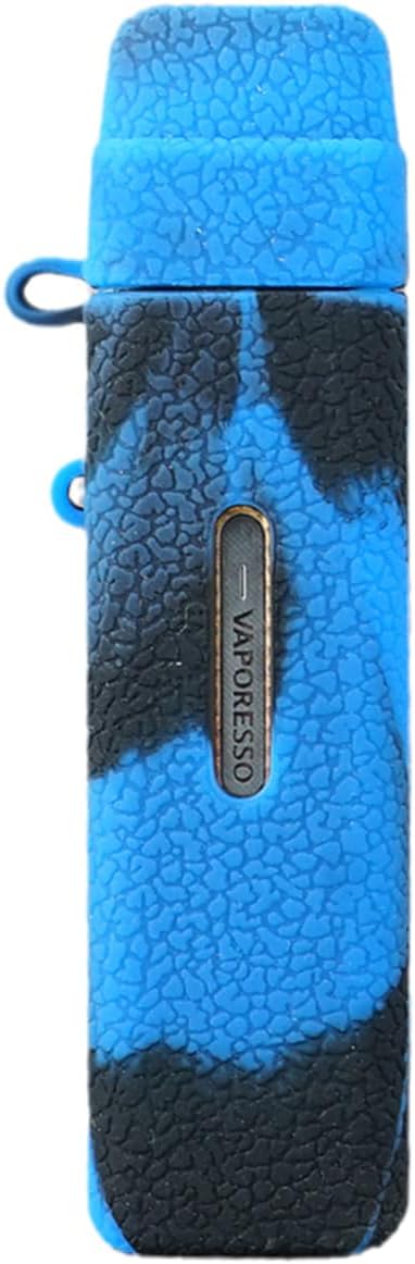 Silicone Case Compatible with Vaporesso Xros Mini Kit | Protective, Durable Skin, Sleeve, Cover, Wrap, Gel, Case, Shield (Black Blue)
