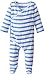 aden + anais Baby-Boys Newborn Muslin Long-Sleeve Kimono One Piece, Ultramarine Blazer Stripe, 3-6 Months