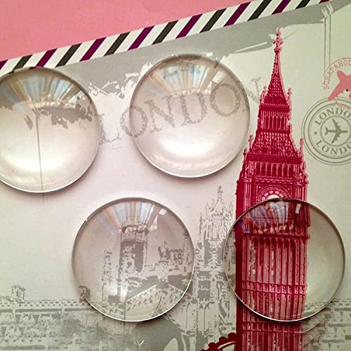 100 Pcs 1.5 Inch Clear Epoxy Stickers Round Adhesive Epoxy Resin Domes Seals Stickers For Bottle Cap Pendants Or Diy Crafts Valentine's Day Christmas Holiday Project #TOP3