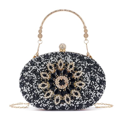 Image of Sparkly Women's Evening Clutch Purses Rhinestone Bag Luxury Handbags For Weddings Formal Prom Party