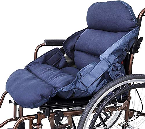 RZiioo Cojín Anti-decúbito, cojín para Asiento de Silla de Ruedas Reductor de presión, Ideal para Estar Sentado por Mucho Tiempo, diseño de Correa, Superficie de Nailon/algodón, Lavable Cover