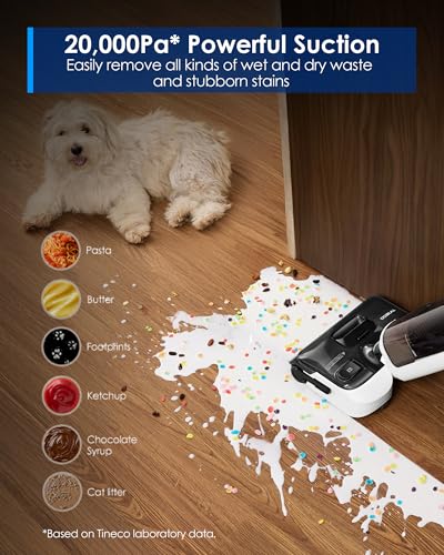 Image of Tineco Floor One Switch S6 Stretch Breeze Wet Dry Vacuum Cleaners, Floor Cleaner Mop 2-in-1 Cordless Vacuum for Multi-Surface, 20kPa Suction, Anti-Tangle Design, Flashdry Self-Cleaning, 180 Lay-Flat
