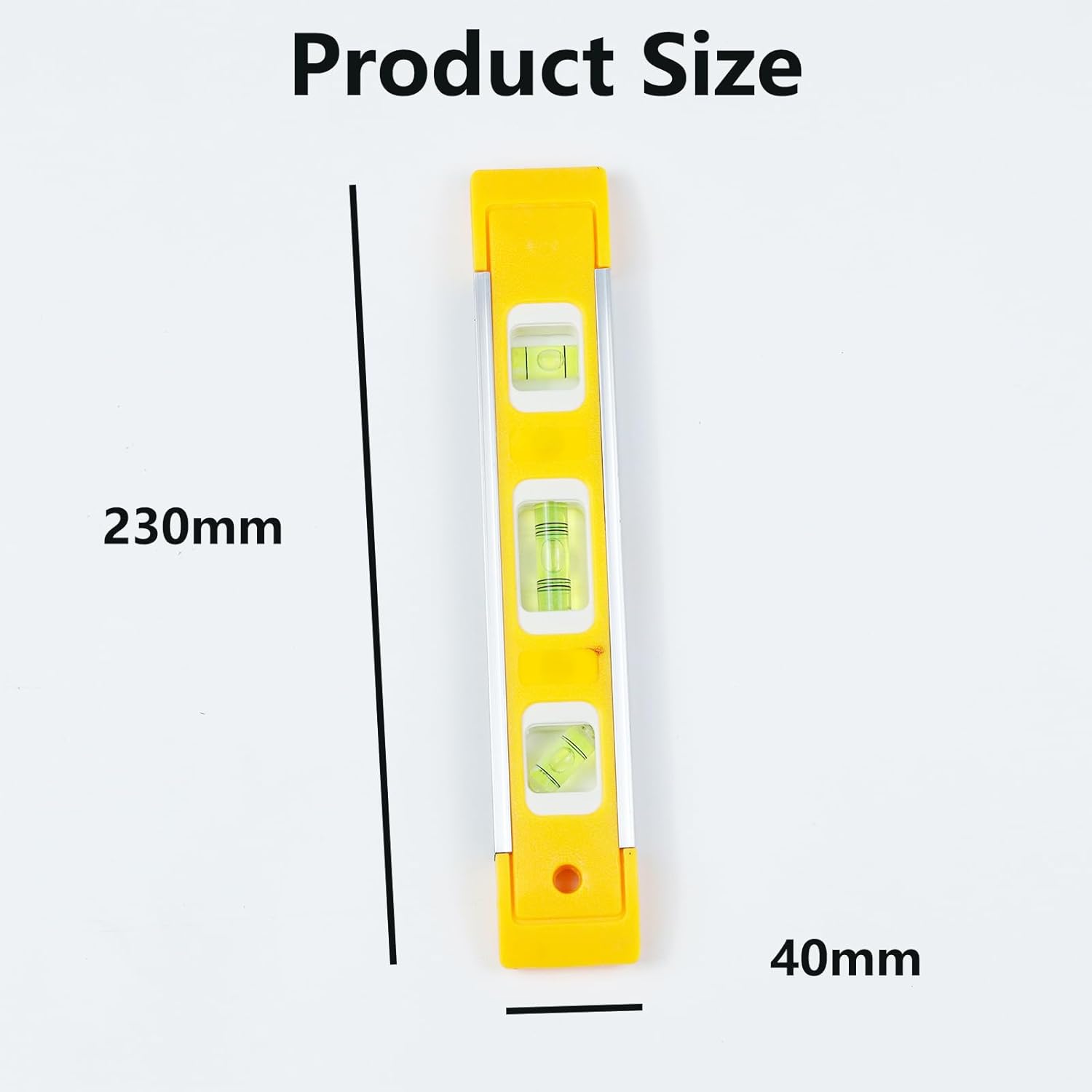 Magnetic Torpedo Level – Heavy-Duty Spirit Level Tool with Strong Magnets, Durable Construction for Professional Use & Home, 3 Bubble Vials for Horizontal, Vertical & 45° Angles