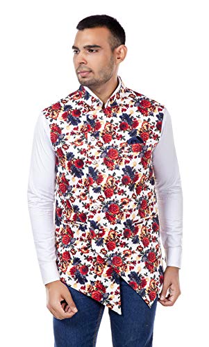 Looks Plus Men's Fashion Waistcoat Nehru Styled KH-1350. Lk PL-picture-17