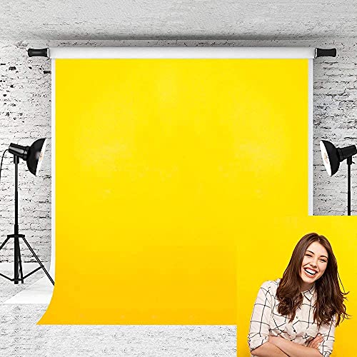Image of HomeArt 4x8 Feet Yellow Backdrop for Decoration, Photography, Chroma Key Virtual Background Sheet for Photography Zoom Meeting, Cloth Curtain for Video Studio Streaming Gaming Photoshoot
